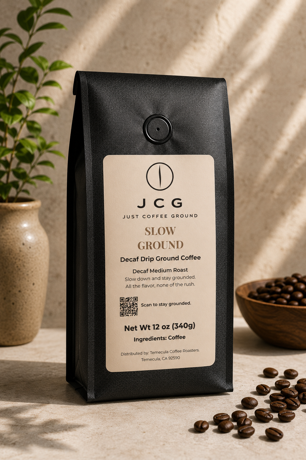 Slow Ground – Decaf Medium Roast Drip Coffee