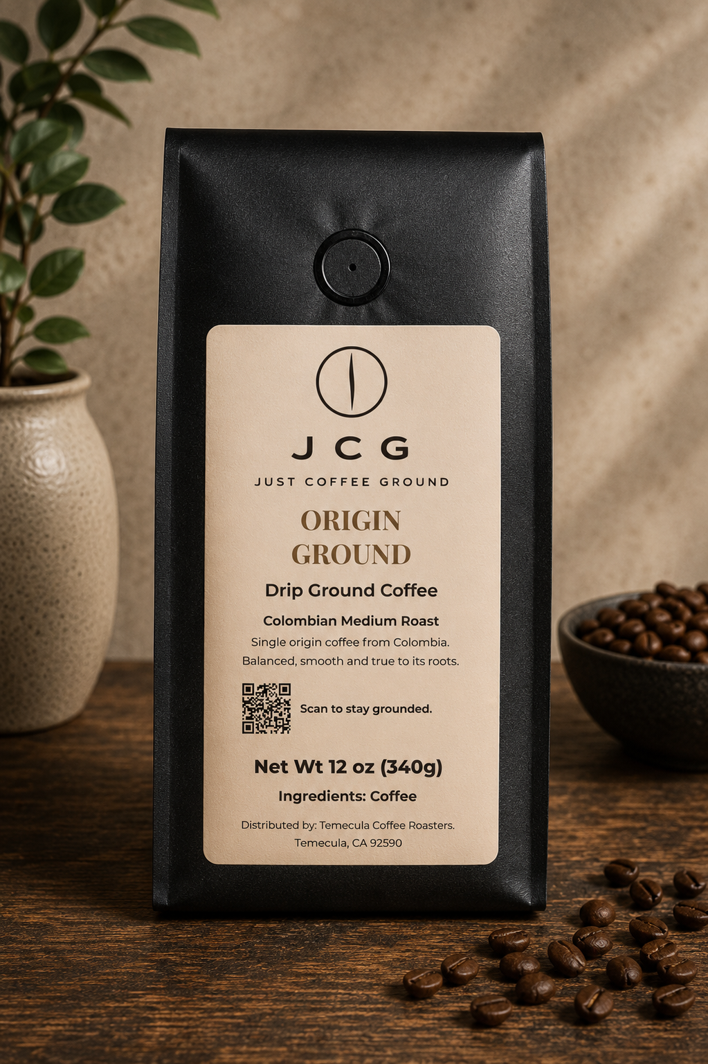 Origin Ground – Colombian Medium Roast Drip Coffee
