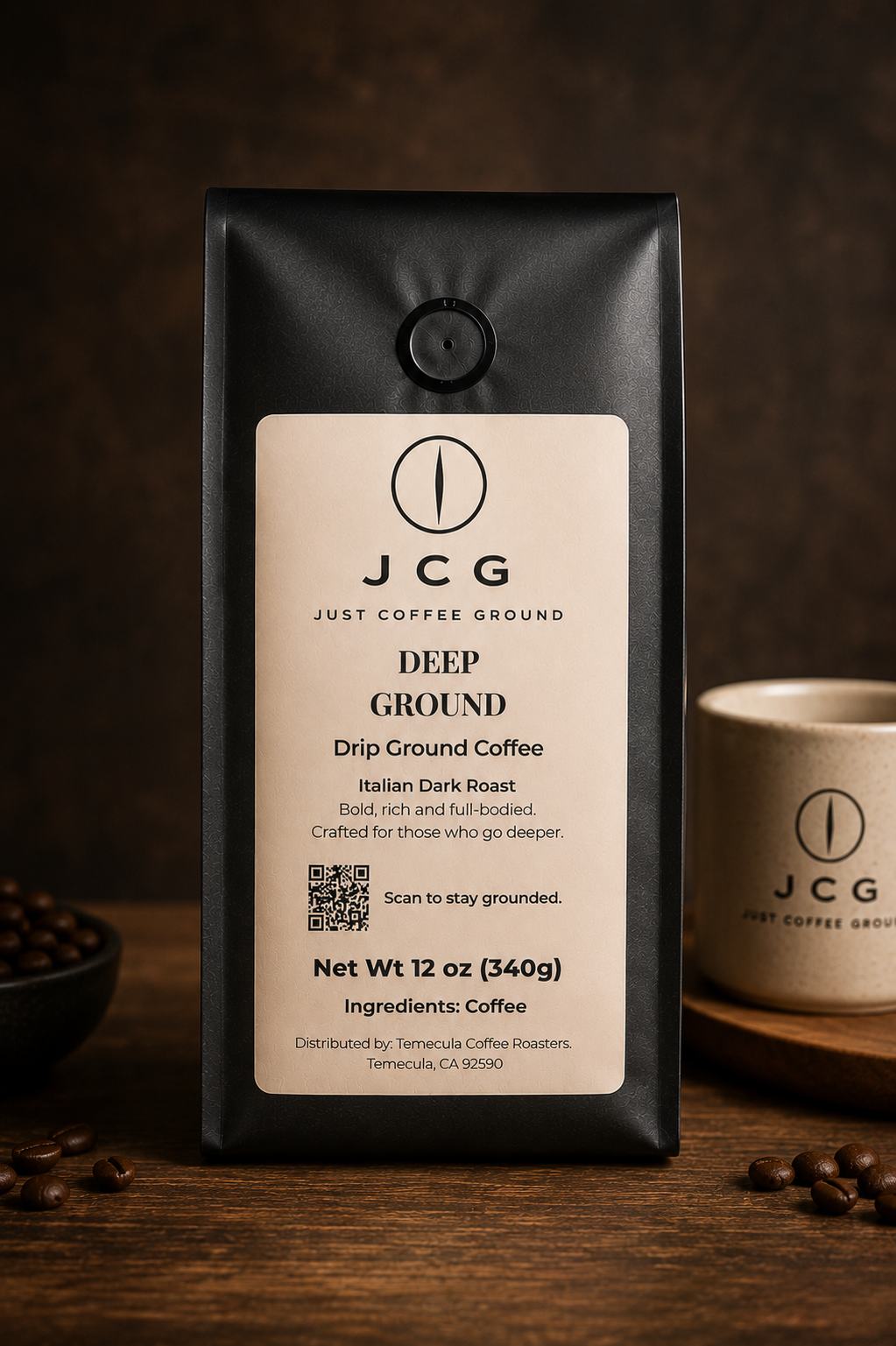 Deep Ground – Italian Dark Roast Drip Coffee