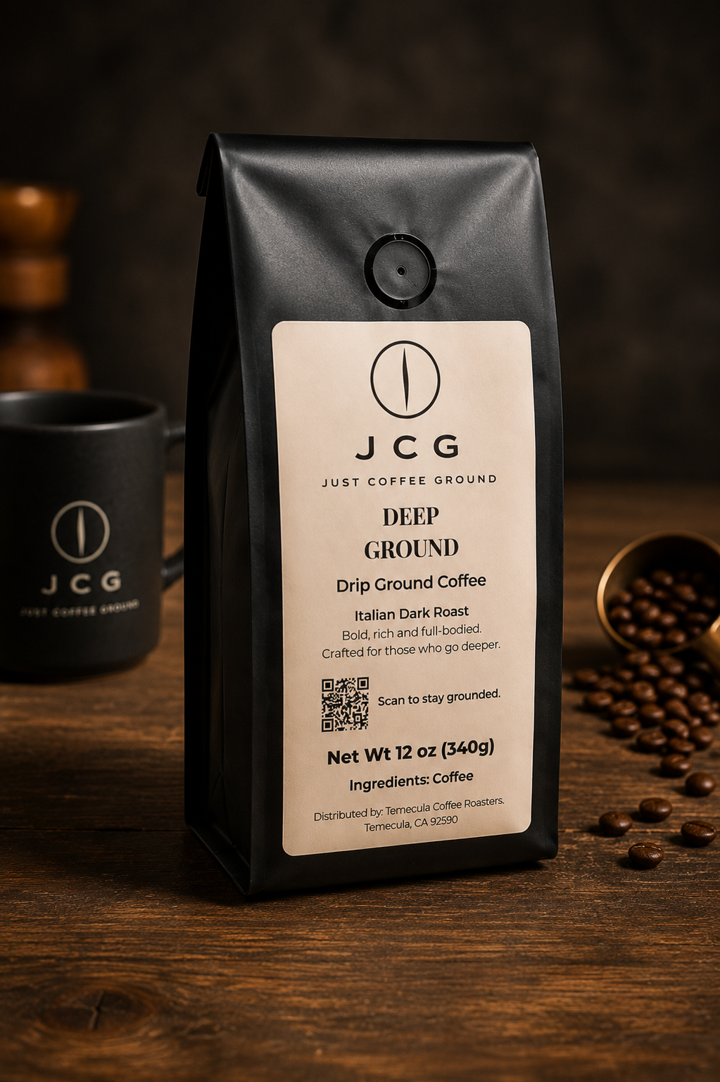Deep Ground – Italian Dark Roast Drip Coffee